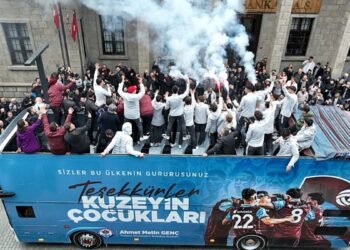 Avrupa ikincisi olan Trabzonspor U19 Takımı’na coşkulu kutlama