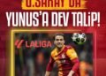 Galatasaray’da Yunus Akgün’e İspanya devinden takip!