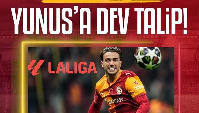 Galatasaray’da Yunus Akgün’e İspanya devinden takip!