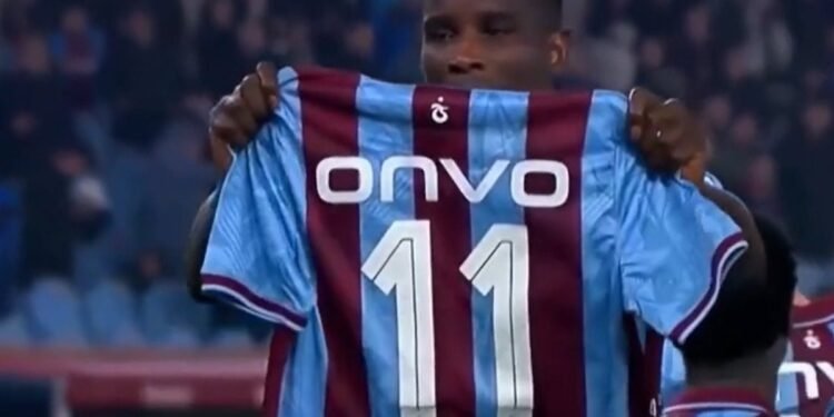 Trabzonspor’un golcüsü Paul Onuachu Orhan Kaynak’ı unutmadı
