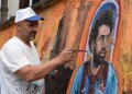 Trabzon’da Muhammed Salah sevgisi duvara resmedildi!